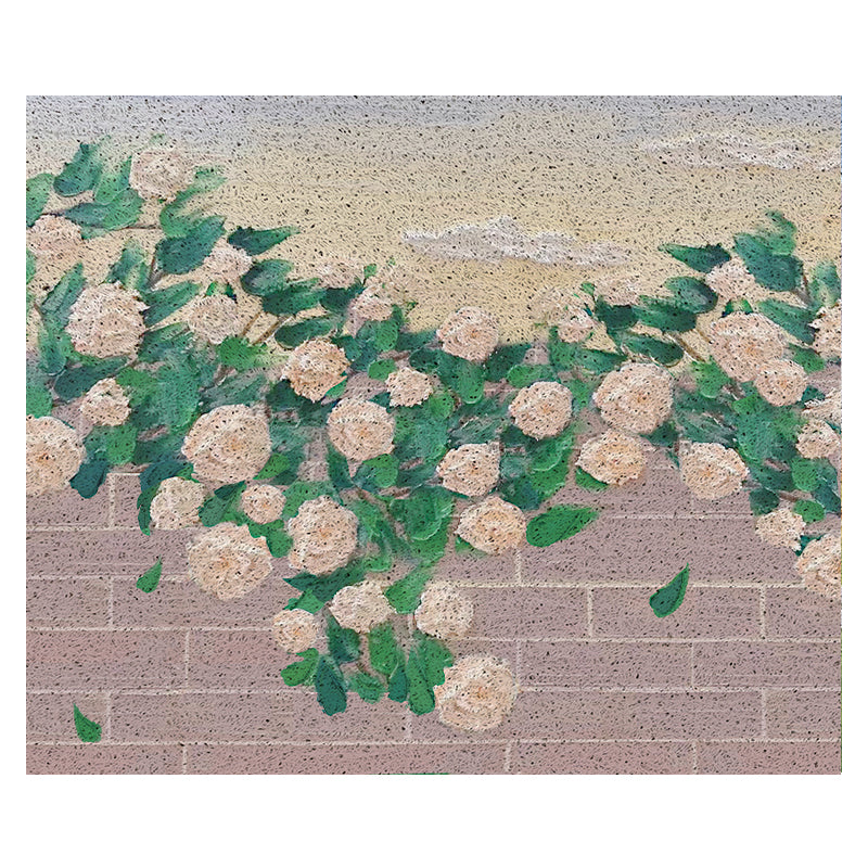 White Rose Door Mat