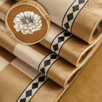Rolla holiday checkerboard tablecloth light luxury high-end retro ins wind round table coffee table tablecloth 2022 new				 							        							A must for home atmosphere, warm and pleasant