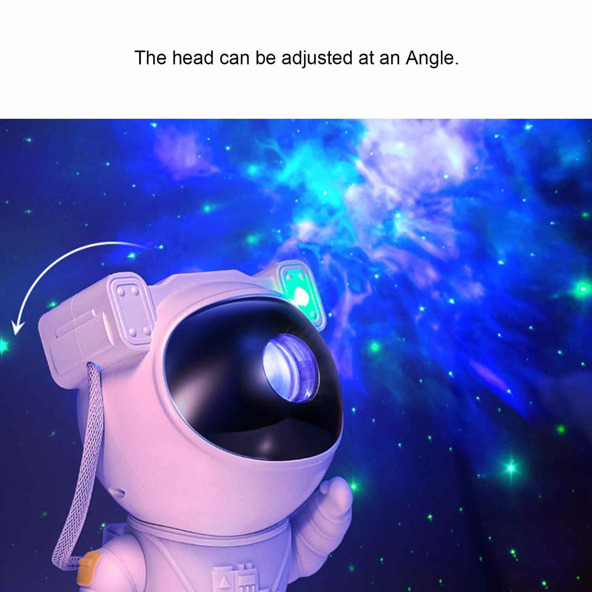Feblilac Cute Astronaut Starry Nebulous Night LED Light Projection Christmas Gift