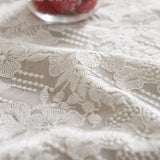 Pearl French light luxury pastoral white lace tablecloth ins wind round table cover cloth high-quality Nordic coffee table tablecloth