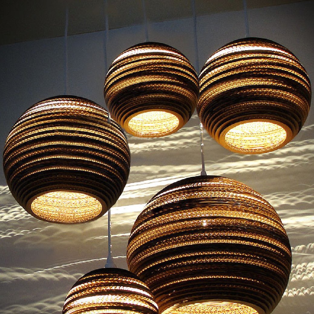 Luminaria Corrugated Board Pendant Light