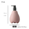 Mint Ceramic Soap Dispenser, Liquid Bathroom Bottle, Simple Design, Refillable Reusable Lotion Pump for Bathroom Kitchen, 560ml/18.93oz