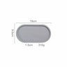 Nordic Style Industrial Style Oval Cement Tray, White/Grey/Rust Red Water Ink Texture Aromatherapy Tray, Jewelry Tray, Decoration Tray