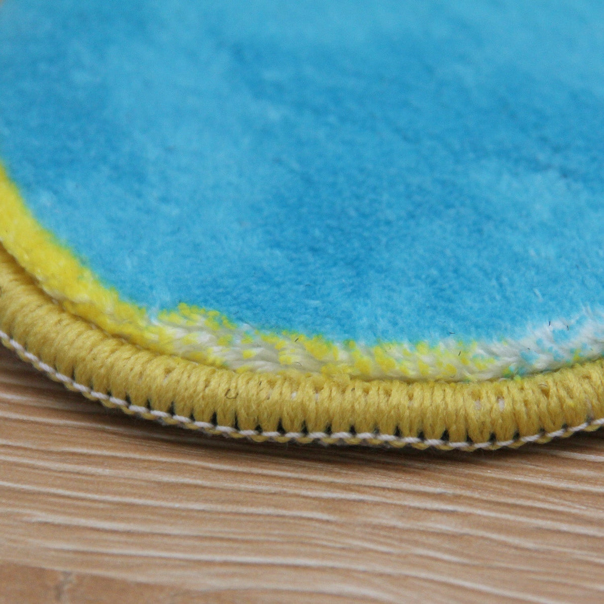 Yellow Blue Luck Cloud Bath Mat