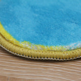 Yellow Blue Luck Cloud Bath Mat