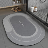 Oval Diatomaceous Earth Bathroom Mat