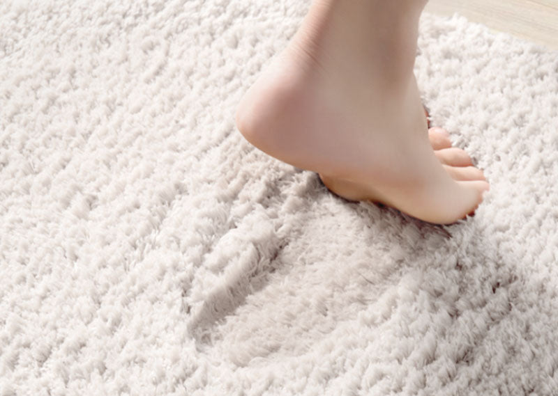 Lovely Rabbit and Spaceship Bath Mat