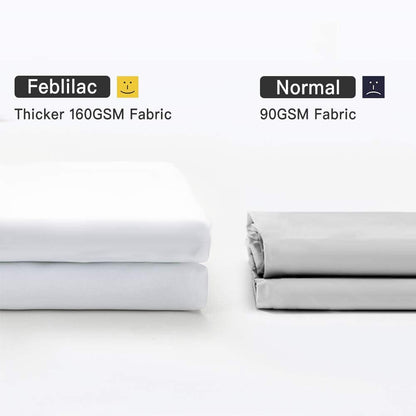 Feblilac Get Naked White Ground Shower Curtain with Hooks, Multiple Sized Blue Bathroom Curtains with Ring, Unique Bathroom décor, Quotation Shower Curtain, Customized Shower Curtains, Extra Long Shower Curtain
