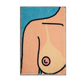 Cute Naked Girl Bathroom Mat