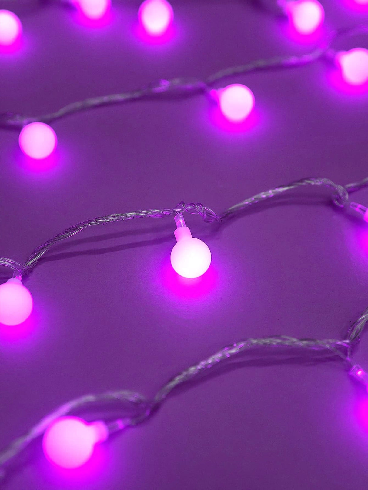 7 Color String Light with 40pcs Ball Shaped Bulb 1pc - Novelty Lighting