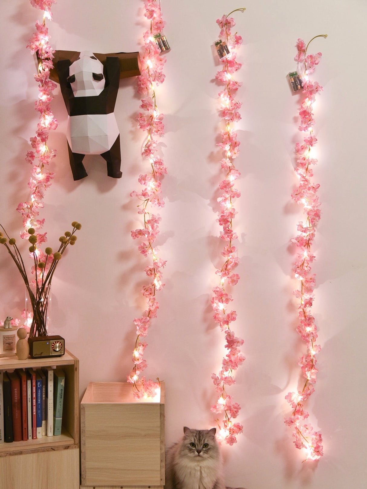 2m Artificial Flower String Light 1pc - Novelty Lighting