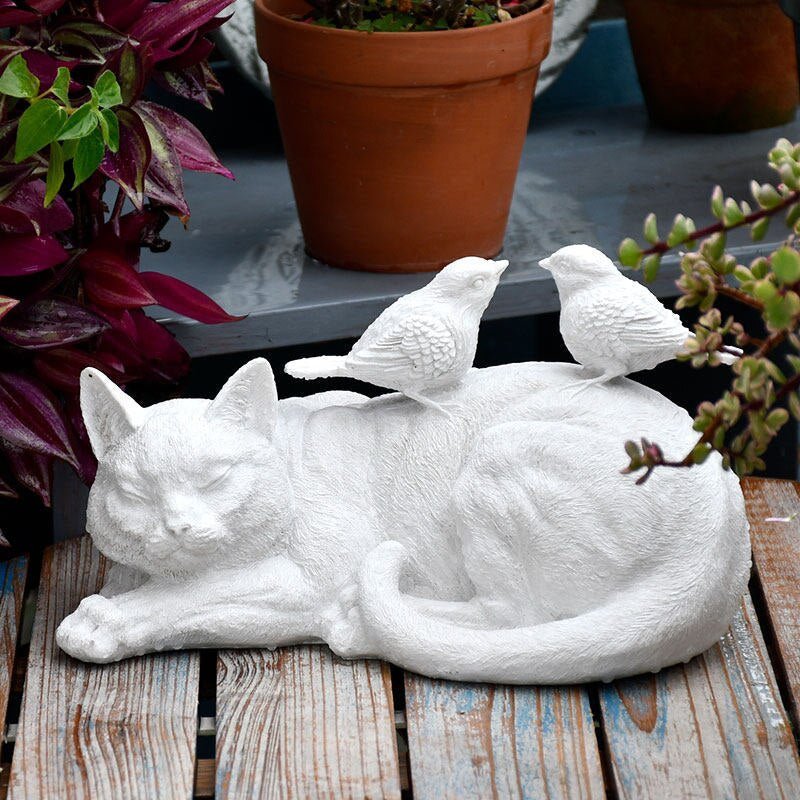 Sleeping Cat Sculpture
