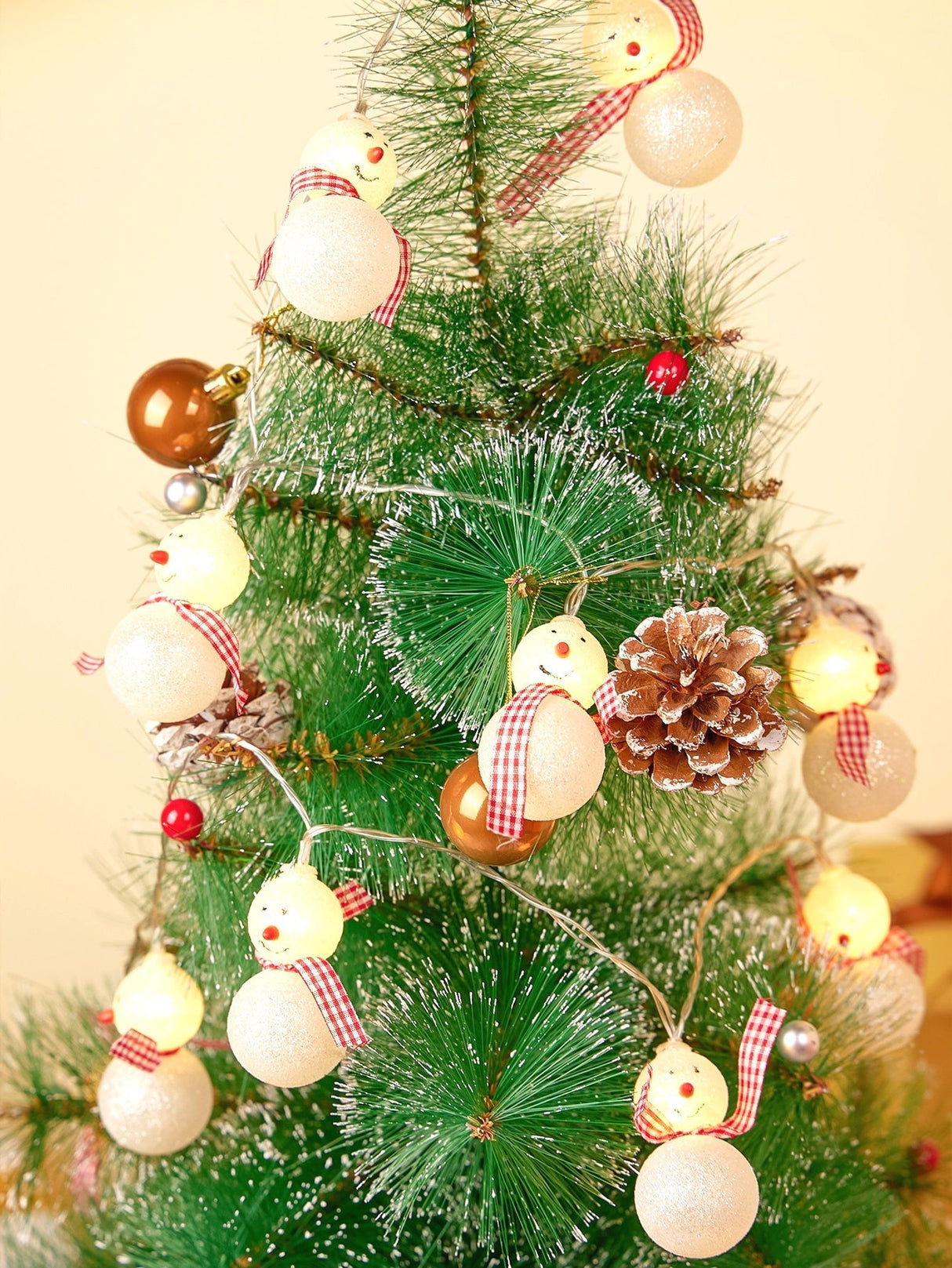 Christmas String Light with Snowman Shaped Bulb 1pc - Lighting & Lamp