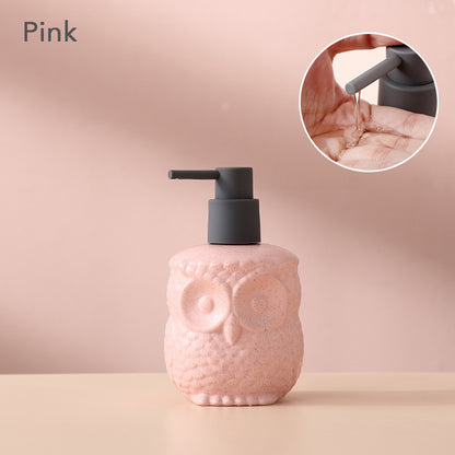 Black Ceramic Soap Dispenser, Liquid Bathroom Bottle, Simple Design, Refillable Reusable Lotion Pump for Bathroom Kitchen, 440ml/14.87oz