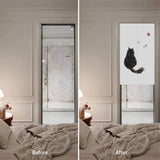 Feblilac Cat Doorway Curtain