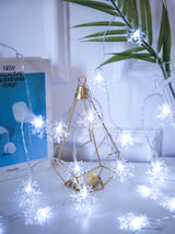 Christmas String Light with 20pcs Snowflake Shaped Bulb 1pc - Novelty Lighting