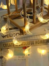Ramadan String Light with 20pcs Moon Shaped Bulb 1pc - Novelty Lighting