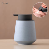 Ceramic Soap Dispenser, Emulsion bottle Pump Bathroom Bottle, Simple Design, Refillable Reusable Lotion Pump for Bathroom Kitchen, 400ml/13.52oz