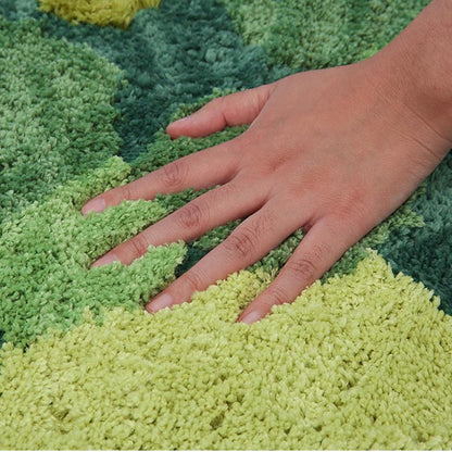 Feblilac 3D Pastoral Moss Bedroom Mat, Multiple Sized Floral Area Rugs, Plants Bedroom Rugs, Soft Thick Bedroom Carpet, Art Mats, Best Rugs, Hot Bedroom Mat