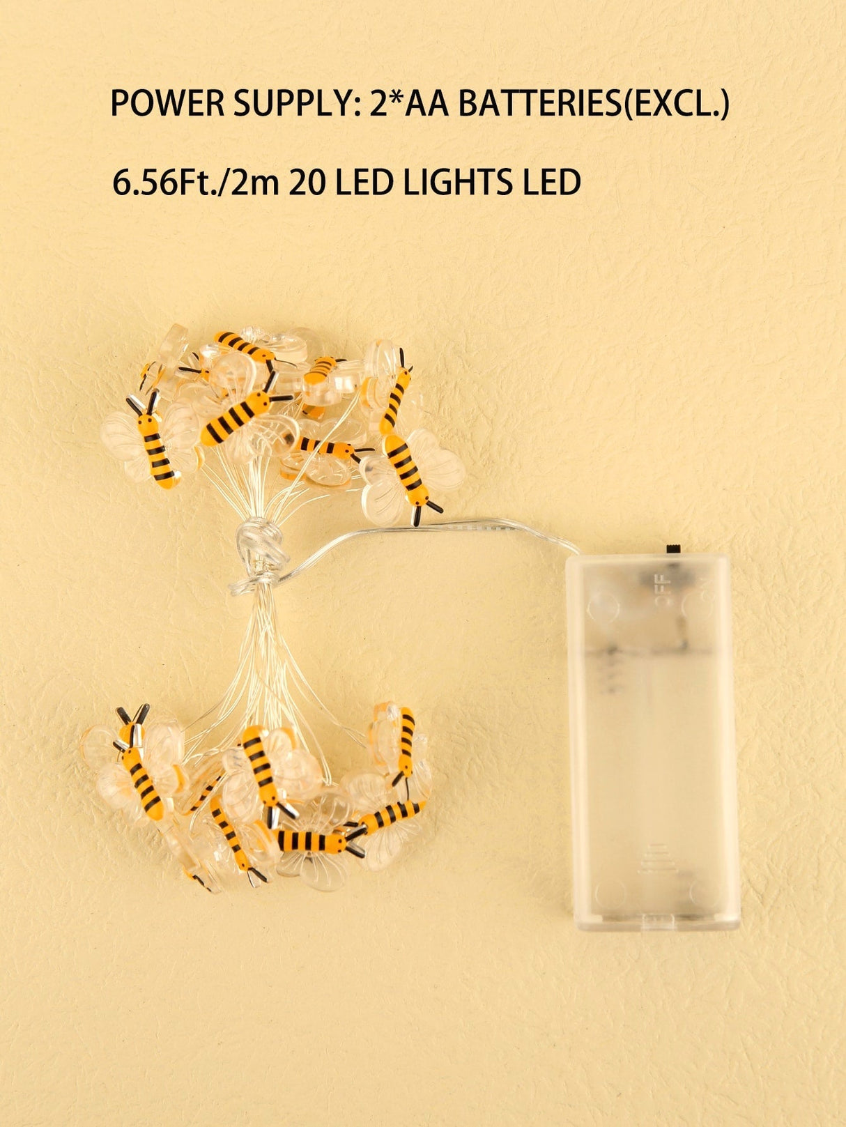 2m String Light with 20pcs Bee Bulb 1pc - Novelty Lighting