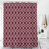  Red Morocco  Pattern Shower Curtain