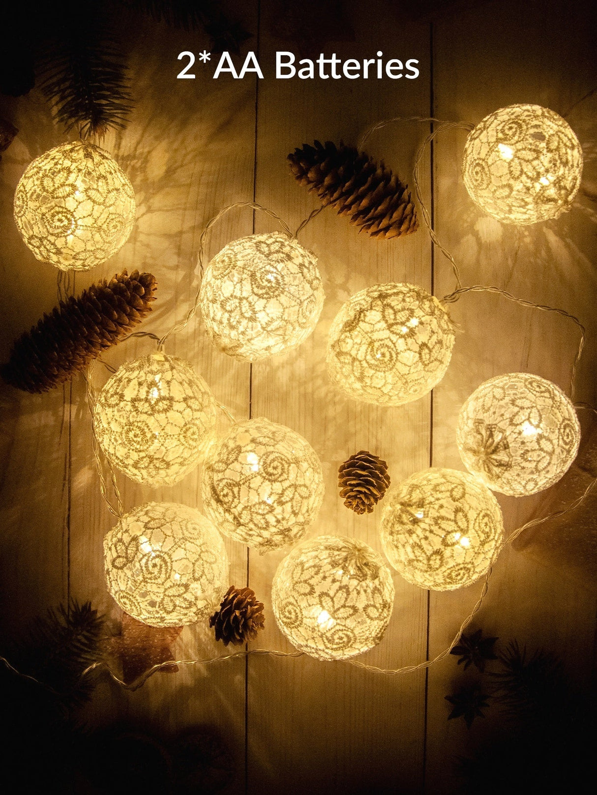 Christmas String Light with Ball Shaped Bulb 1pc - Lighting & Lamp