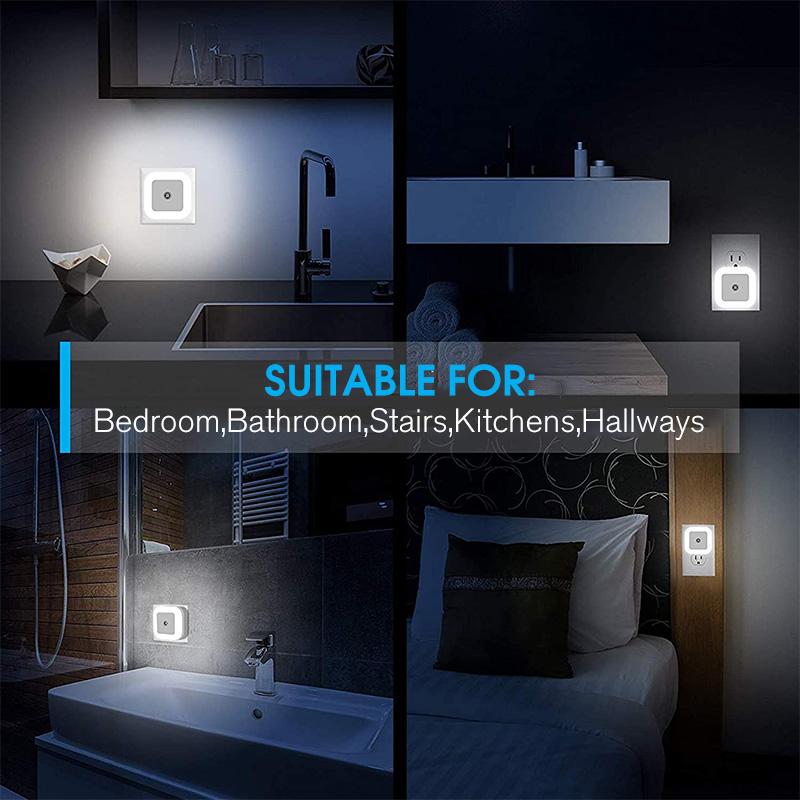 Smart Plug-in LED Night Light (1/4/8 Pack)