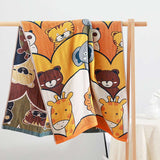 Animal Party Cotton Comfy Bath Towel