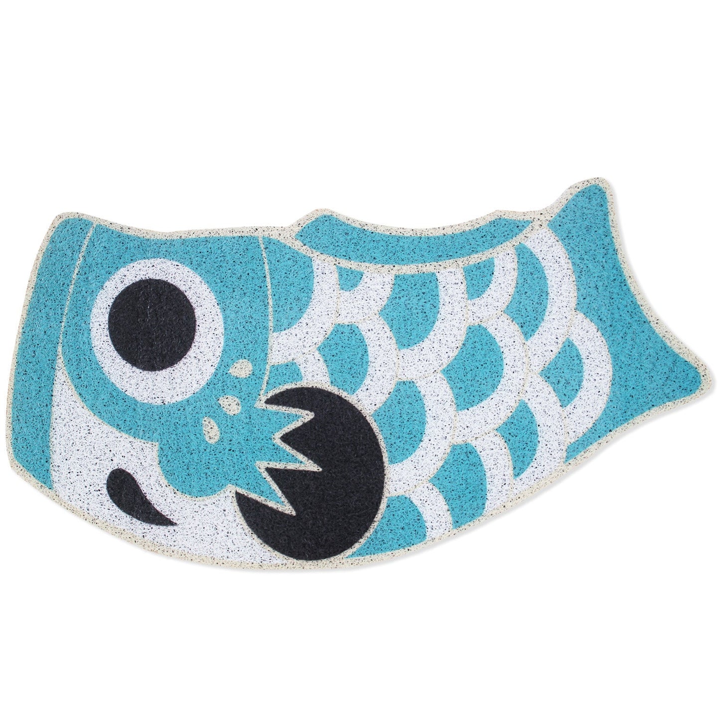 Cute Lake Blue Koi Fish Bath Mat