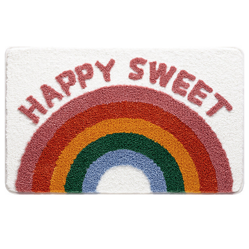 Cartoon Rainbow Bath Mat