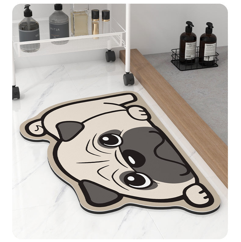 Animal Diatomaceous Earth Bathroom Mat