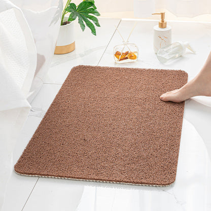 brown bathroom mat