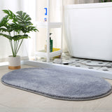 Feblilac Semicircle Solid Gold Tufted Bath Mat, Multiple Sized Soft Plush Water-Absorbent,  Anti Slip Toilet Mat, Soft Thick Bathroom Carpet, Pure Bathroom Mats, Simple Best Bath Rugs, Hot Shower Mat Non Slip, Toilet Rug