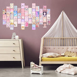50Pcs Pastel Kawaii  Cute Aesthetic Wall Collage