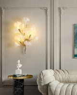 Ginkgo Leaf Branch Wall Lamp