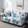 Blue Gray Elastic Stretchable Sofa Cover