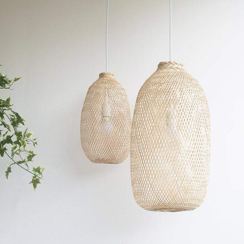 Kanya - Compressable Bamboo Pendant Light