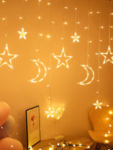 126 Led 3m Star & Moon String Light - Novelty Lighting