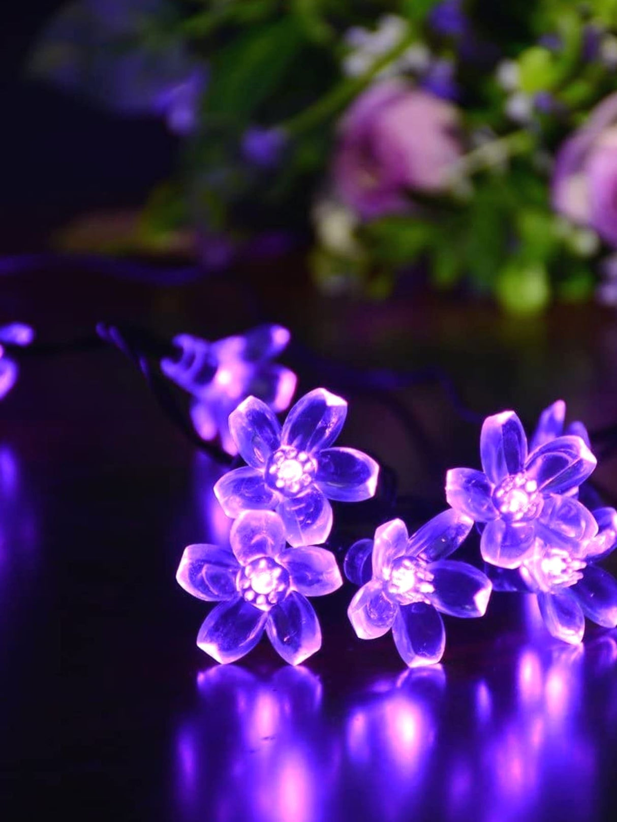 2m String Light with 20pcs Flower Bulb 1pc - Novelty Lighting