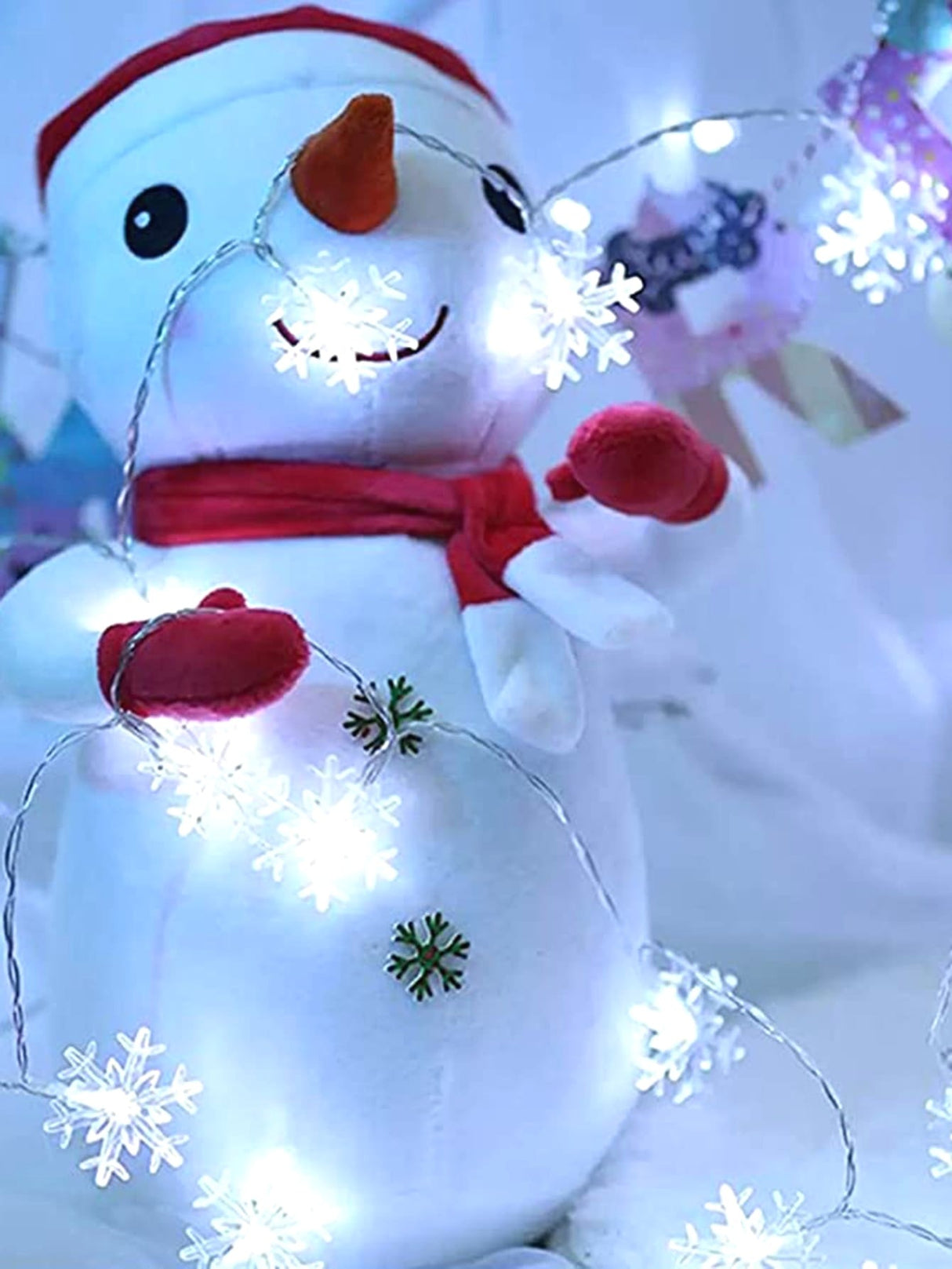 Christmas String Light with 40pcs Snowflake Bulb 1pc - Lighting & Lamp