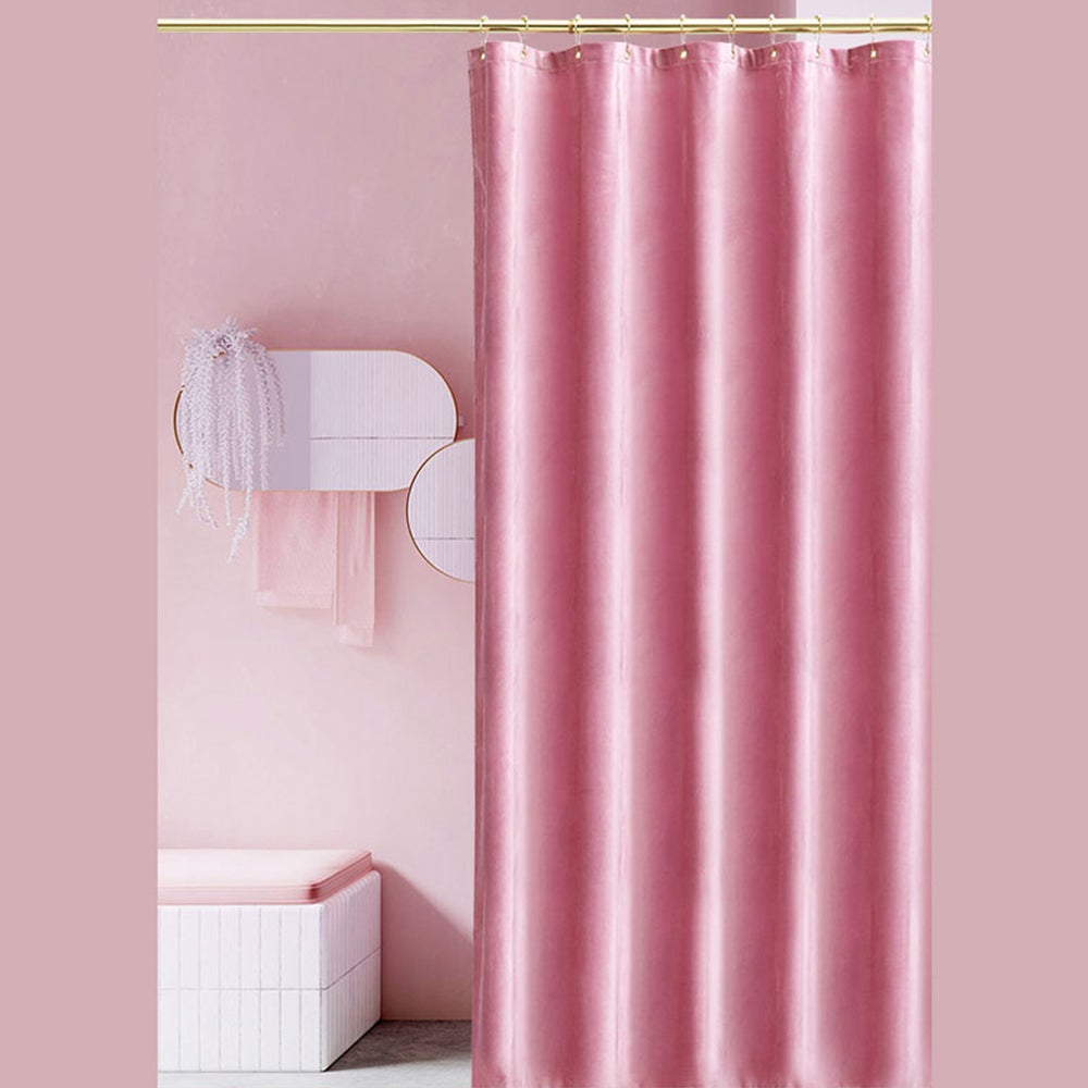 Pink Velvet Shower Curtain