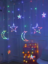 126 Led 3m Star & Moon String Light - Novelty Lighting