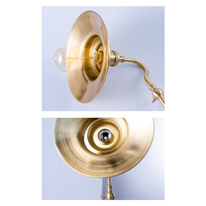 Brass Gooseneck Wall Light