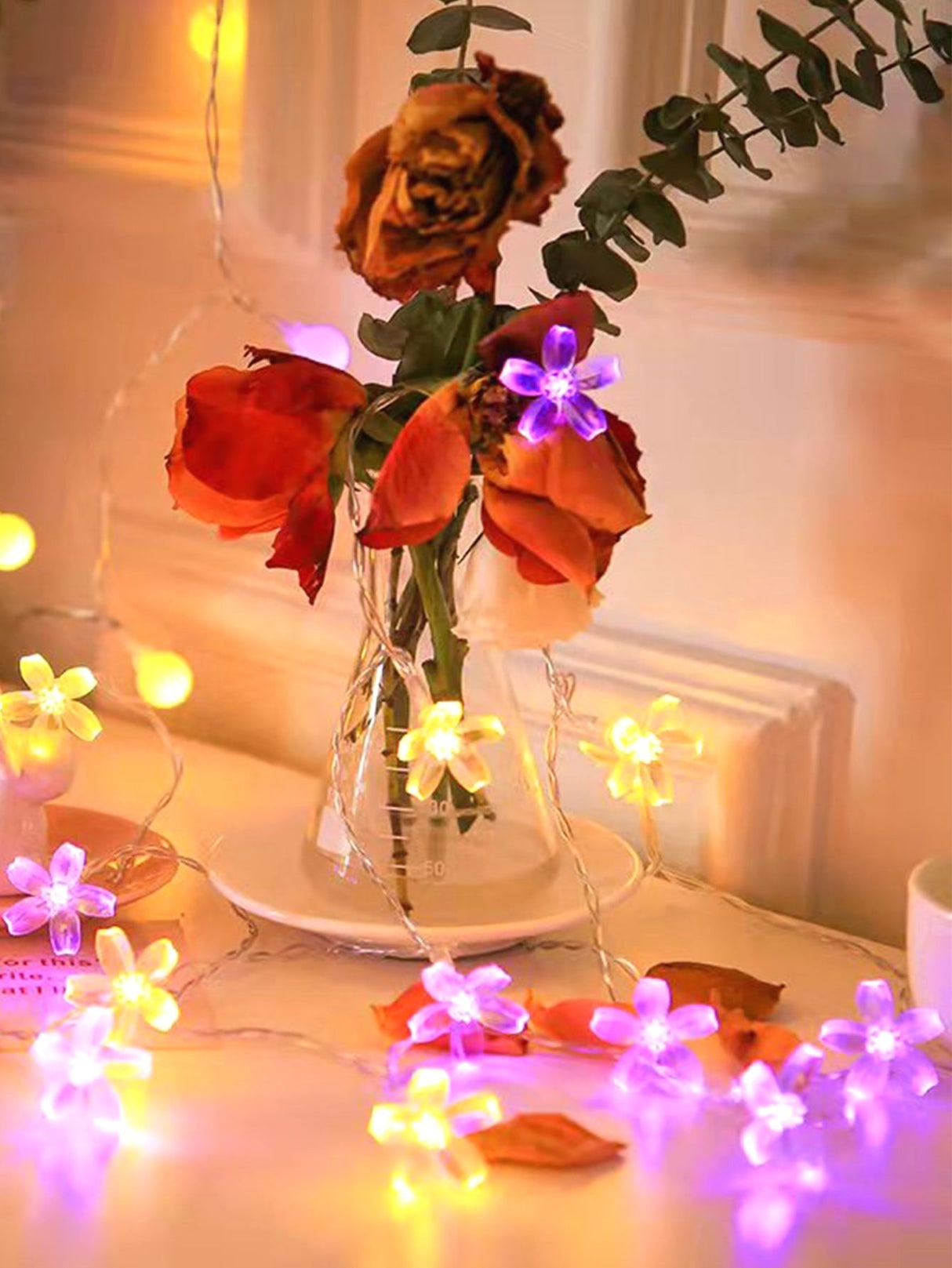 2m String Light with 20pcs Flower Bulb 1pc - Novelty Lighting