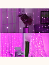 Control Curtain Decorative String Light with 300pcs Bulb Remote - Novelty Lighting