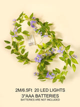 20 Led 2M Artificial Wisteria Flower String Light - Novelty Lighting