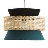 3-Tier Rattan Abstract Lightshade pendant