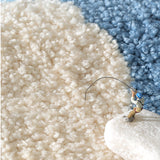 Feblilac White Clouds Sky Bath Mat Rug