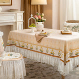 Time American pastoral tablecloth French retro tablecloth art lace TV cabinet coffee table cover cloth square tablecloth