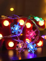 Christmas String Light with 40pcs Snowflake Bulb 1pc - Lighting & Lamp